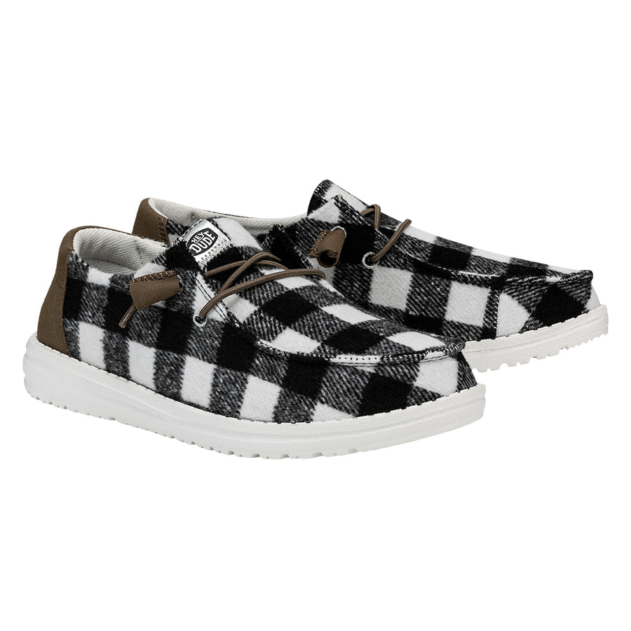 Wendy Buffalo Plaid – White and Black Plaid - Image 2