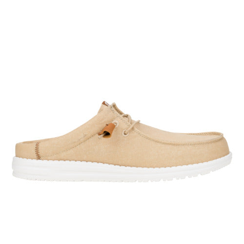 Wally Slip Stretch Canvas – Tan/White - Image 7