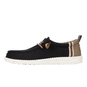 Wally Craft Linen – Black/Walnut