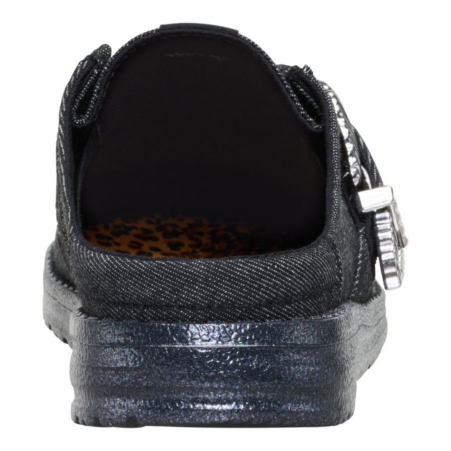 Wendy Slip Buckle Denim – Black/Black - Image 5