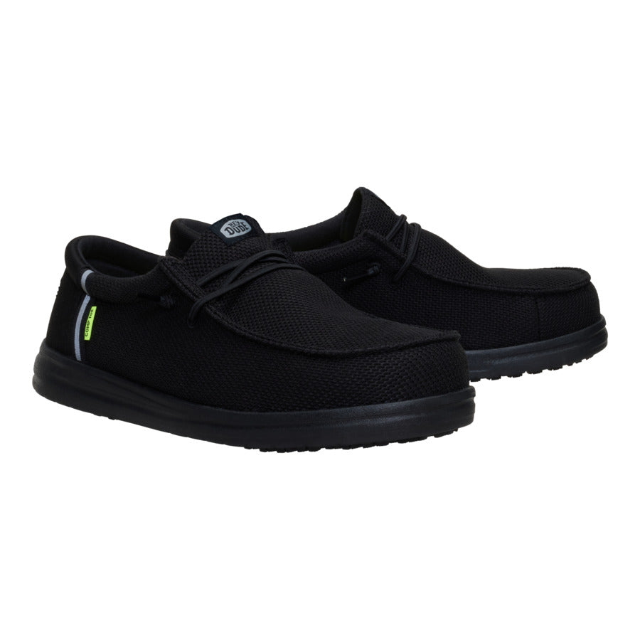 Wally Work Comp Toe Wide – Black/Black - Image 3