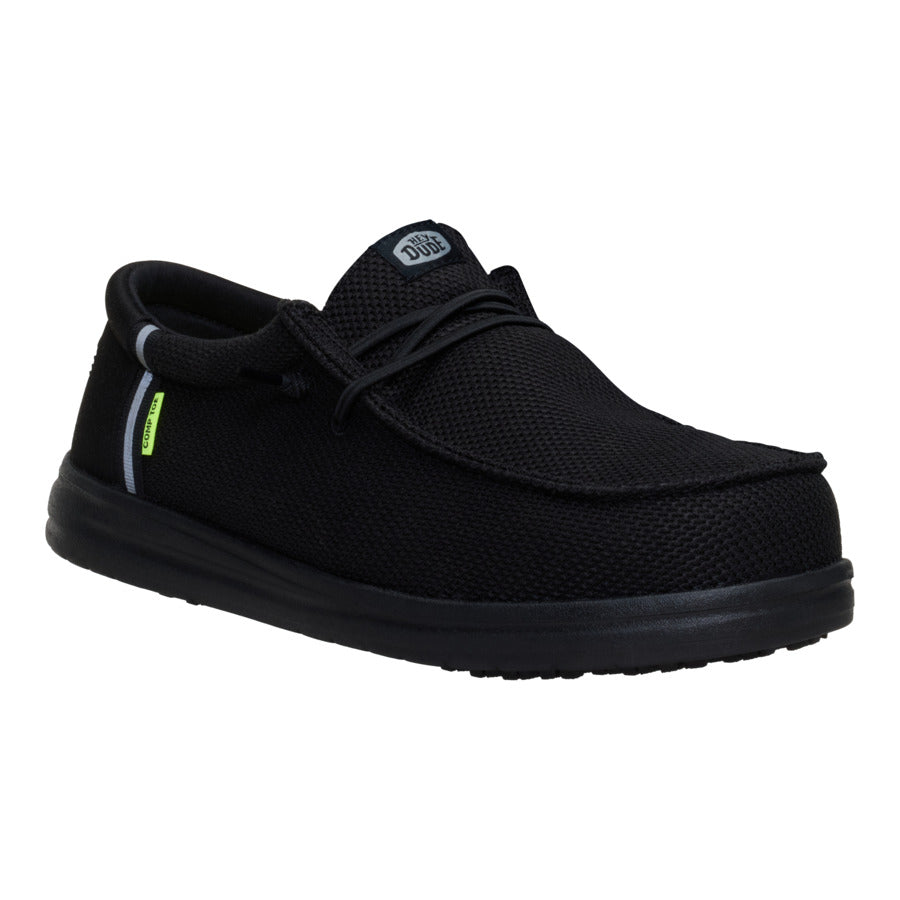 Wally Work Comp Toe Wide – Black/Black - Image 8
